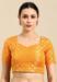 Picture of Stunning Silk Dark Orange Designer Blouse