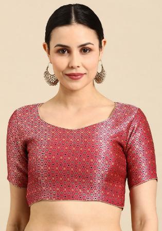 Picture of Resplendent Silk Deep Pink Designer Blouse