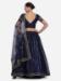 Picture of Georgette & Net Dark Slate Grey Lehenga Choli