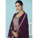 Picture of Well Formed Georgette Purple Straight Cut Salwar Kameez