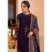 Picture of Georgette Dark Magenta Straight Cut Salwar Kameez