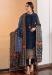 Picture of Georgette Dark Blue Straight Cut Salwar Kameez