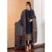 Picture of Georgette Dark Blue Straight Cut Salwar Kameez