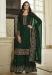 Picture of Georgette Sea Green Straight Cut Salwar Kameez