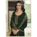 Picture of Georgette Sea Green Straight Cut Salwar Kameez