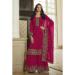 Picture of Georgette Deep Pink Straight Cut Salwar Kameez