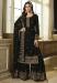 Picture of Ideal Georgette Black Straight Cut Salwar Kameez