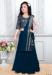 Picture of Grand Georgette Navy Blue Kids Lehenga Choli