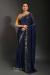 Picture of Fascinating Georgette Navy Blue Saree