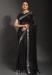 Picture of Elegant Georgette Black & Black Saree