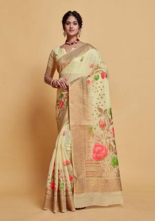 Picture of Pleasing Silk Tan Saree