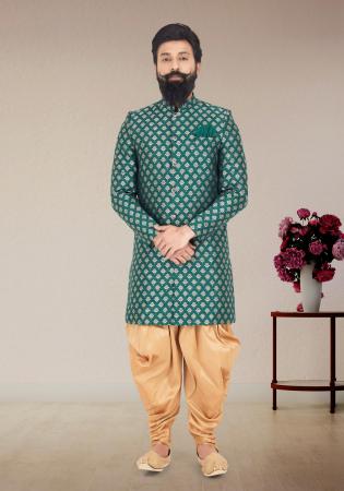 Picture of Elegant Silk Dark Grey Indo Western