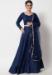 Picture of Graceful Cotton Midnight Blue Lehenga Choli