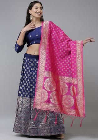 Picture of Resplendent Silk Midnight Blue Lehenga Choli