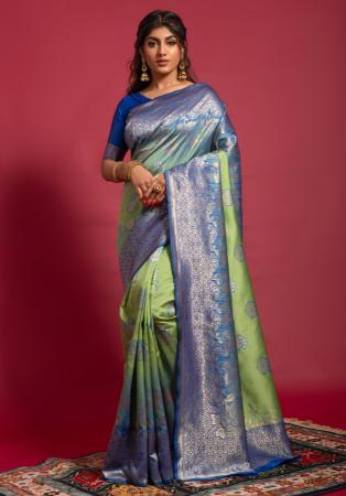 Picture of Fine Silk Dark Khaki Saree