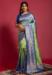 Picture of Fine Silk Dark Khaki Saree