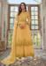 Picture of Georgette Pale Golden Rod Straight Cut Salwar Kameez