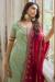 Picture of Georgette Dark Sea Green Straight Cut Salwar Kameez