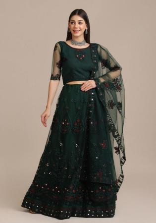 Picture of Elegant Net Dark Slate Grey Lehenga Choli