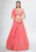 Picture of Graceful Georgette Salmon Lehenga Choli