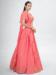 Picture of Graceful Georgette Salmon Lehenga Choli