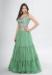 Picture of Lovely Chiffon Dark Sea Green Lehenga Choli