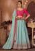 Picture of Grand Chiffon Alice Blue Lehenga Choli