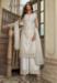 Picture of Pretty Net Silver Straight Cut Salwar Kameez