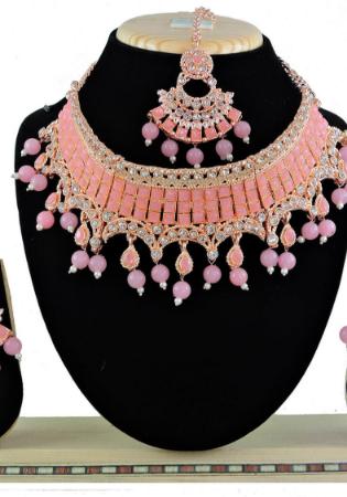 Picture of Well Formed Rosy Brown Necklace Set