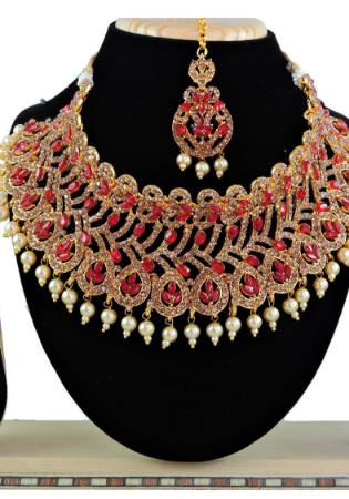 Picture of Exquisite Red Necklace Set