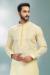 Picture of Well Formed Silk Beige Kurtas