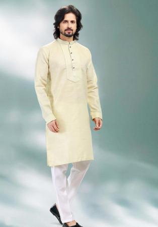 Picture of Grand Silk Beige Kurtas