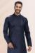 Picture of Statuesque Silk Navy Blue Kurtas