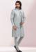 Picture of Good Looking Silk Light Slate Grey Kurtas