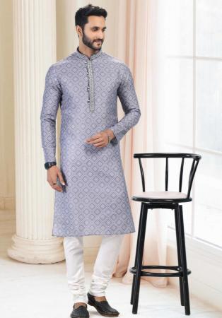 Picture of Fascinating Light Slate Grey Kurtas