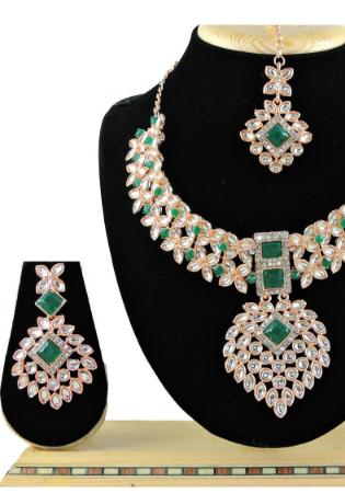 Picture of Superb Sea Green Necklace Set