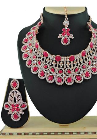 Picture of Nice Rosy Brown Necklace Set