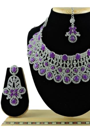 Picture of Appealing Purple Necklace Set