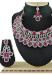 Picture of Lovely Deep Pink Necklace Set