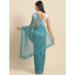 Picture of Taking Net Light Steel Blue Saree