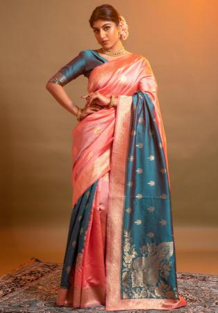 Picture of Admirable Silk Light Salmon Saree