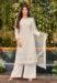 Picture of Good Looking Georgette White Straight Cut Salwar Kameez