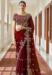 Picture of Classy Georgette Maroon Saree