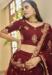 Picture of Magnificent Organza Brown Lehenga Choli