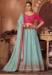 Picture of Chiffon & Satin Dark Sea Green Lehenga Choli