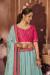 Picture of Chiffon & Satin Dark Sea Green Lehenga Choli