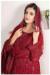 Picture of Resplendent Georgette Maroon Straight Cut Salwar Kameez