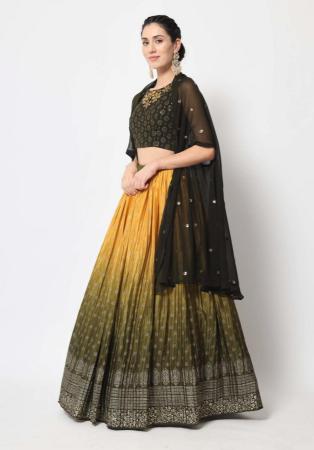 Picture of Bewitching Silk Sandy Brown Lehenga Choli