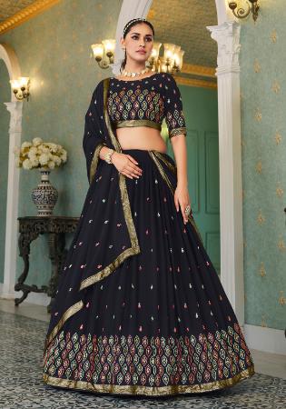 Picture of Admirable Georgette Dark Slate Grey Lehenga Choli