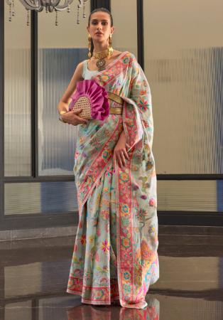 Picture of Gorgeous Silk Rosy Brown Saree